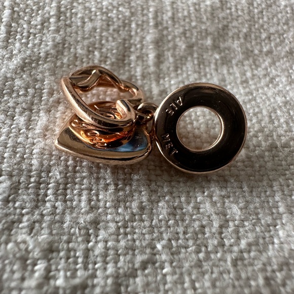 PANDORA• “Love You” Infinity Heart Dangle Charm - Picture 7 of 7